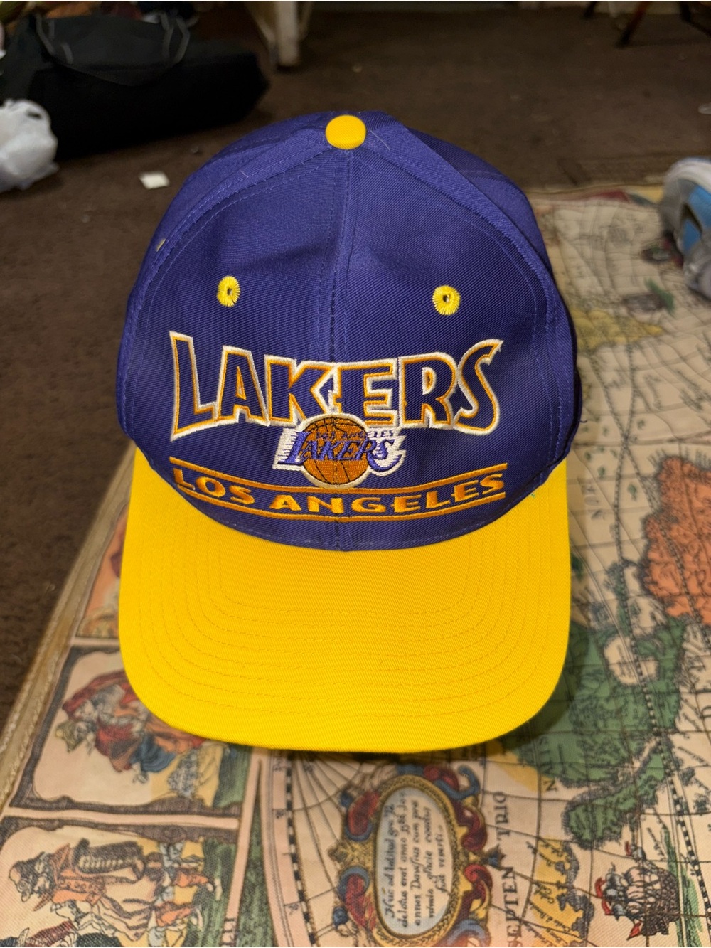 Purple & Yellow Snapback Hat